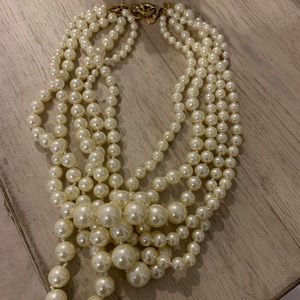 J Crew Multi-Stranded Pearl Necklace